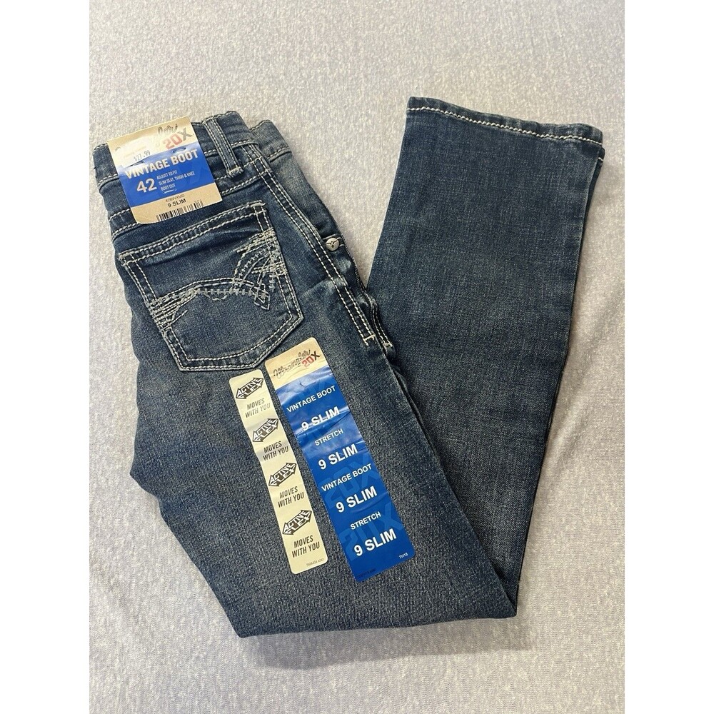 Wrangler 20x Vintage Boot 42 Boys 9 Slim 42BWXMD Denim Blue Jeans NWT